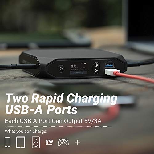 Omni 20 USB-C+ 100W USB-C/Wireless Charging Portable Power Bank | Battery Pack for Laptops, Cameras, Tablets, Smartphones, iPhone, iPhone X, iPhone Xs, Samsung Galaxy and Other Smart Devices