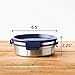 LunchBot Salad Bowl Lunch Container - 3 Cup - Leak Proof Lid - Stainless Steel Inside - Not Insulated - BPA Free, Dishwasher Safe - Navy - 3 cup