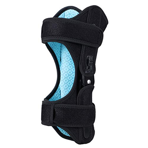 Slimerence New Knee Protection Booster 3-Speed Powerful Spring Force Adjustment Power Lift Joint Support Non-Slip for Sports Climbing Reduces Soreness Old Cold Leg Unisex 1 Pair Black L