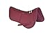ECP All Purpose Diamond Quilted Cotton English Half Saddle Pad Therapeutic Contoured Correction Support Memory Foam Pockets for Dressage, Jumping, Riding, Training, Eventing, Showing