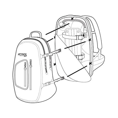 OCEANIC JETPACK COMPLETE SCUBA DIVING TRAVEL SYSTEM BC/BCD DRY BACKPACK