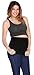 La Reve Maternity Belly Band Seamless Waistband for all Stages of Pregnancy Black Medium