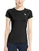 BALEAF Women's Short Sleeve Cool Feeling Running Shirt Mesh Back Black Size XS
