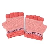 Flammi Kids Toddler Warm Half Finger Stretchy Knit Gloves Fingerless Gloves