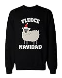 Fleece Navidad Funny Christmas Graphic Sweatshirts - Cute X-mas Pullover Sweater