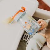 Nuby Super Straw Water Bottle No Spill 360ml 12oz Sunshine view 3