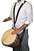 Djembe Drum Standing Strap - Hand Drum Strap - BLACK (Black)
