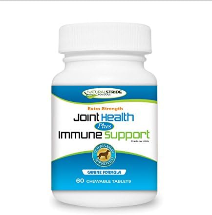 Joint Health Plus Immune Support For Dogs – Extend Your Dogs Life, Improve Mobility And Increase Overall Health – By Natural Stride (60 Chewable Tablets)