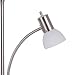Catalina 17539-000 Modern Metal Uplight Floor Lamp with Reading Light and Glass Shades, 71