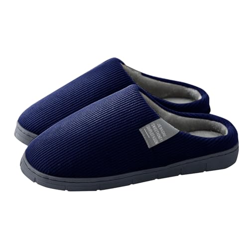 Winter Slippers Women Men, Fluffy Warm Ladies Slippers, Memory Foam Plush Fleece Lined House Shoes, Anti-Slip Cosy Cloud Slipper Indoor Outdoor