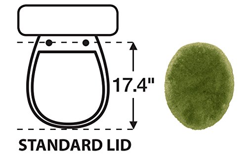 STAINMASTER TruSoft Luxurious Bath Toilet Lid Rug, Standard Lid Wasabi