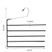 Nature Smile Clothes Pants Hangers 2pack - Heavy Duty Multi Layers Metal Pant Slack Hangers,Non-Slip 5-Tier Open-Ended Stacked Pants Hanger Rack Closet Storage Organizer for Trousers Scarf Towel