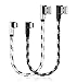 USB C Cable, 2-Pack 1FT 3.1A USB Fast Charge Cable Right Angle, Nylon Braided USBC Charge Cable for iPad Pro Air Mini Galaxy S20 S21 S22 Note 20 Google Pixel PS5 Switch Car