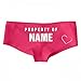 Cute Property of Custom Name: Low-Rise Underwear Fuschia