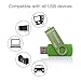 5 Pack 16GB USB 2.0 Flash Drive ENUODA Swivel Bulk Thumb Drive Memory Stick Jump Drive Zip Drives Pen Drive 5 Mixed Colors (Black Blue Green Purple Red)