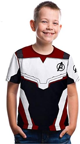 Boys Avengers Endgame Short Sleeve T-Shirt Top Tee Ryan's World YouTube Clothes Set