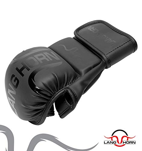 Lang-Horn-Guantes-Entrenamiento-Mitones-UFC-Guantes-de-Boxeo-Guantes-de-Combate-Entrenamiento-de-MMA-Kickboxing-Sparring-Muay-Thai