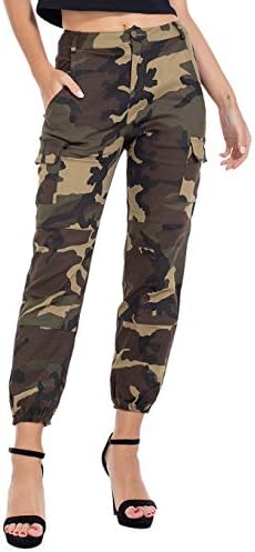 high waisted camo joggers