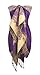 Peach Couture Women's Ravishing Reversible Jacquard Paisley Shawl Wrap Pashmina Purple light Gold