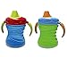 Gerber Graduates 7 Ounce Fun Grips Trainer Cup, 2 Pack, Blue/Green
