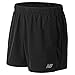 New Balance Men's Accelerate 5 Inch Short Classic, Black, Medium