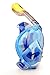 Snorkel Mask Full Face Best for Adult Youth Diving Mask Set Blue