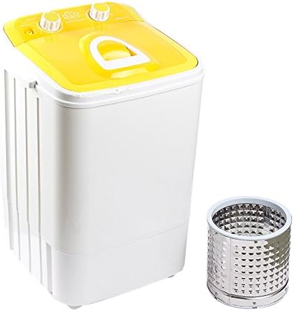 DMR 46-1218 Single Tub Washing Machine with Steel Dryer Basket (4.6 kg, Yellow) - With 2 years Free Spare Supply Warranty