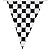 Racing Flag Pennant Banners (2), Racing Party Supplies, Boy Birthday Parties, NASCAR Party Decorations, Checkered Flag Banners