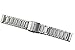 Noble Silver Watch Belts Metal Replacement Band Heavy Type 316L Stainless Steel Brushed Finish