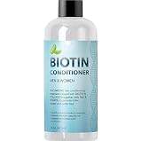 Natural Biotin Conditioner For Hair Loss - DHT Blocker Hair Growth Hair Follicle Stimulator - Dry Damaged Hair Treatment Sulfate Free With Aloe Vera Jojoba Oil Sea Buckthorn and Argan Oil, 16oz, 473ml