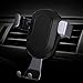 Phone Holder for car, Smart No Touch Universal Air Vent Car Mount for iPhone 7/7 Plus / 6 / 6s Plus, SE, Samsung Galaxy S6 / S7 / S7 Edge/Note 6/7 and Other Smartphones, Gravity (Silver)