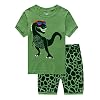 MIXIDON Jongens Pyjama Set, Zomerse Pyjama met Korte Mouw voor Kinderen, Katoenen Pyjama met Dinosaurus Print, Kort…