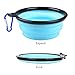 YISSCEN Collapsible Dog Bowl, Portable Travel Silicone Pet Food Water Bowl, Food Grade Silicone BPA Free (2 Pack)