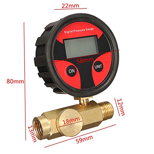 OKIl 1/4 Inch 200PSI Air Pressure Regulator Gauge Pressure Regulating Valve For Spray Gun