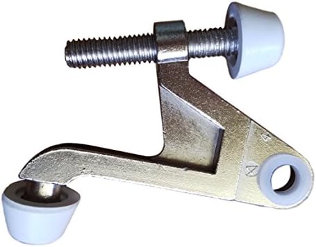 (Six Pack) Pamex Heavy Duty Hinge Pin Door Stop w/ Removable Nylon Bushing - Satin Nickel