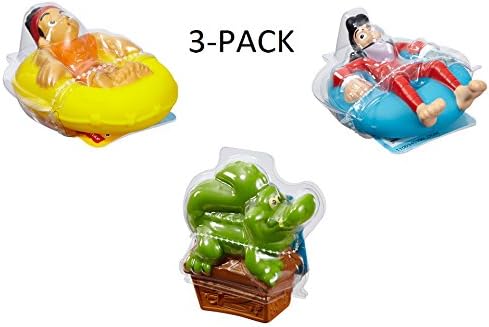 Fisher-Price Disney Jake and The Never Land Pirates Bath Squirtin' Jake, Hook, and Tick Tock Croc 3-Pack Gift Set