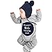 Sharemen Newborn Baby Boy Girl Letter Long Sleeve Romper Bodysuit Outfit Clothes (0-3 Months, Gray)