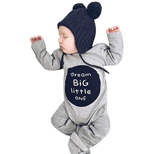 Sharemen Newborn Baby Boy Girl Letter Long Sleeve Romper Bodysuit
Outfit Clothes (0-3 Months, Gray) Sharemen Newborn Baby Boy Girl Letter Long Sleeve Romper Bodysuit
Outfit Clothes (0-3 Months, Gray)