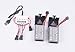 Youcute 2pcs 3.7v 1000mah Official Battery and 1to3 Charger for Udi U842 U818S Rc Quadcopter Drone Black Spare Parts