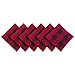 DII Buffalo Check Collection, Classic Farmhouse Cloth Napkin Set, 20x20, Red & Black, 6 Piece