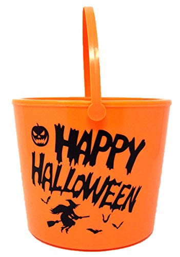 Treat Buckets - Orange Happy Halloween Trick or Treat