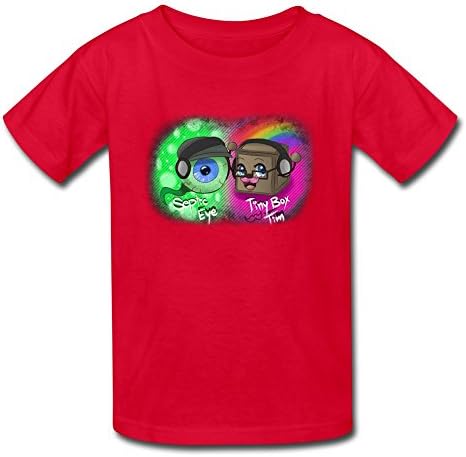 XIULIAN Jacksepticeye Eyeball Kid's T-shirts L Red