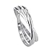 BDRS018 925 Sterling Silver Triple Band Thumb Ring