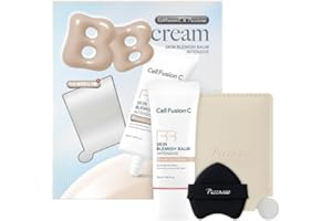Cell Fusion C Skin Blemish Balm x Piccasso Limited Makeup Set No.21 Natural Light | BB Cream + Makeup Puff + Mixing Palette Skincare | 24h Coverage with Natural Finish, 1.01 fl.oz.