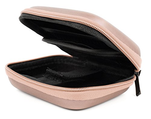 DURAGADGET Rose Gold Hard EVA Shell Case with Carabiner Clip & Twin Zips - Compatible with Fkant Fingertip Pulse Oximeter - Thumbnail 4