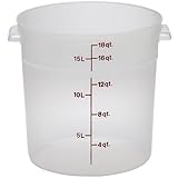Cambro (RFS18PP190) 18 qt Round Polypropylene Food Storage Container - Camwear