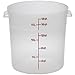 Cambro (RFS18PP190) 18 qt Round Polypropylene Food Storage Container - Camwear