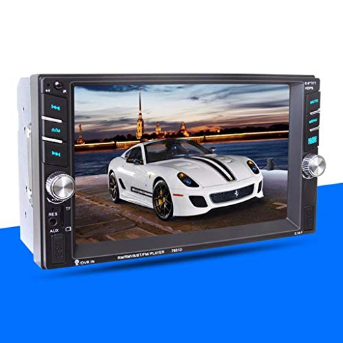 Car Stereo 6.6 Inch Touch Screen Car MP5 Player Support Backup Rear View Camera FM Radio Car Audio with Front USB2.0 Port and TF Card Slot