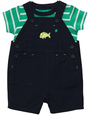 Baby Boys' 2-piece Shortall Overall Set