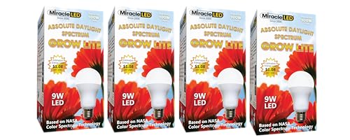 Miracle LEDs Full Spectrum Absolute Daylight Grow Light Bulbs (4-Pack)